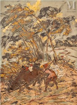 Paysan et buffle - Nguyen Duc Huyen