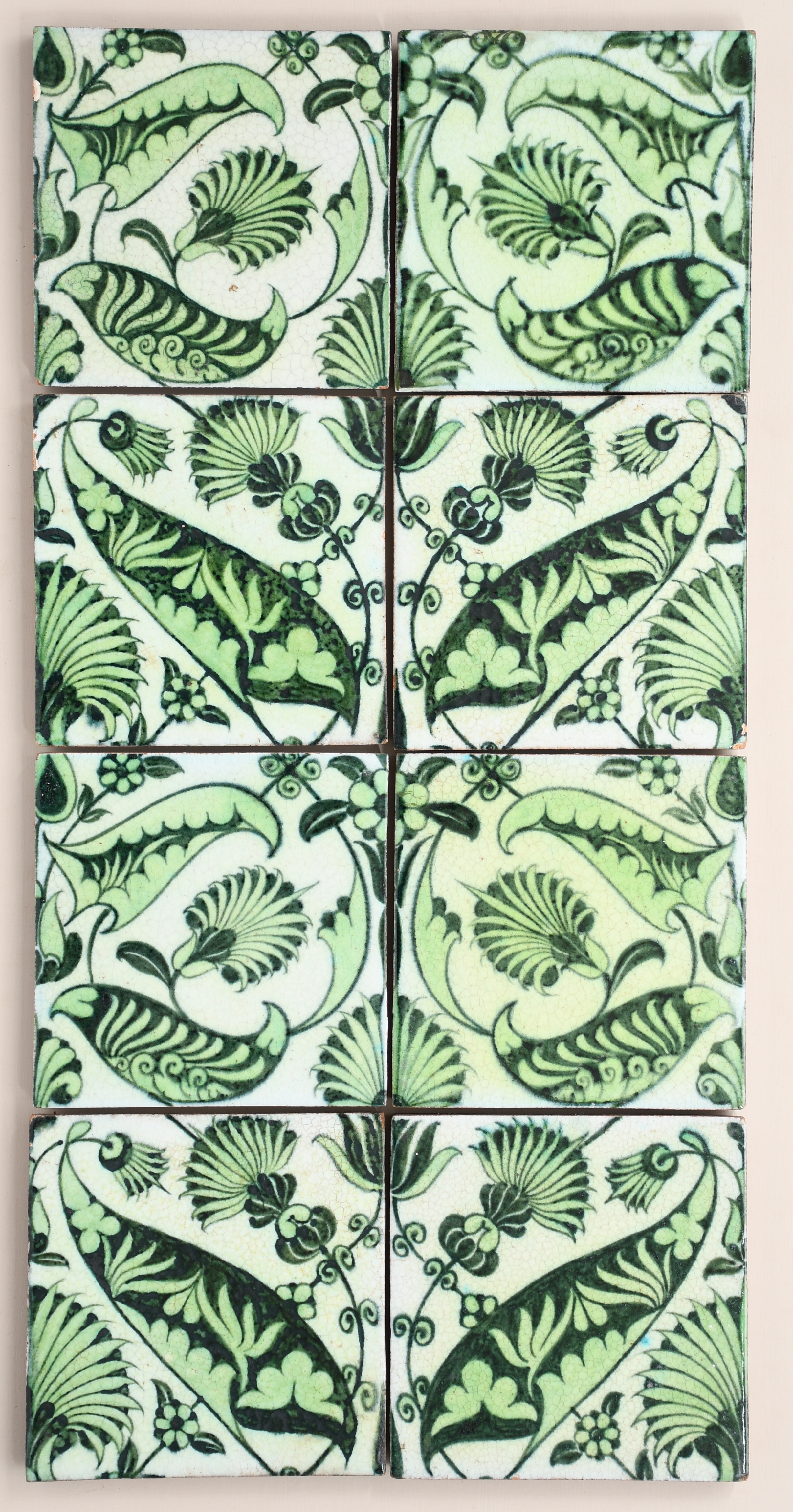 William de Morgan, A rare and large William De Morgan Dodo ruby lustre tile