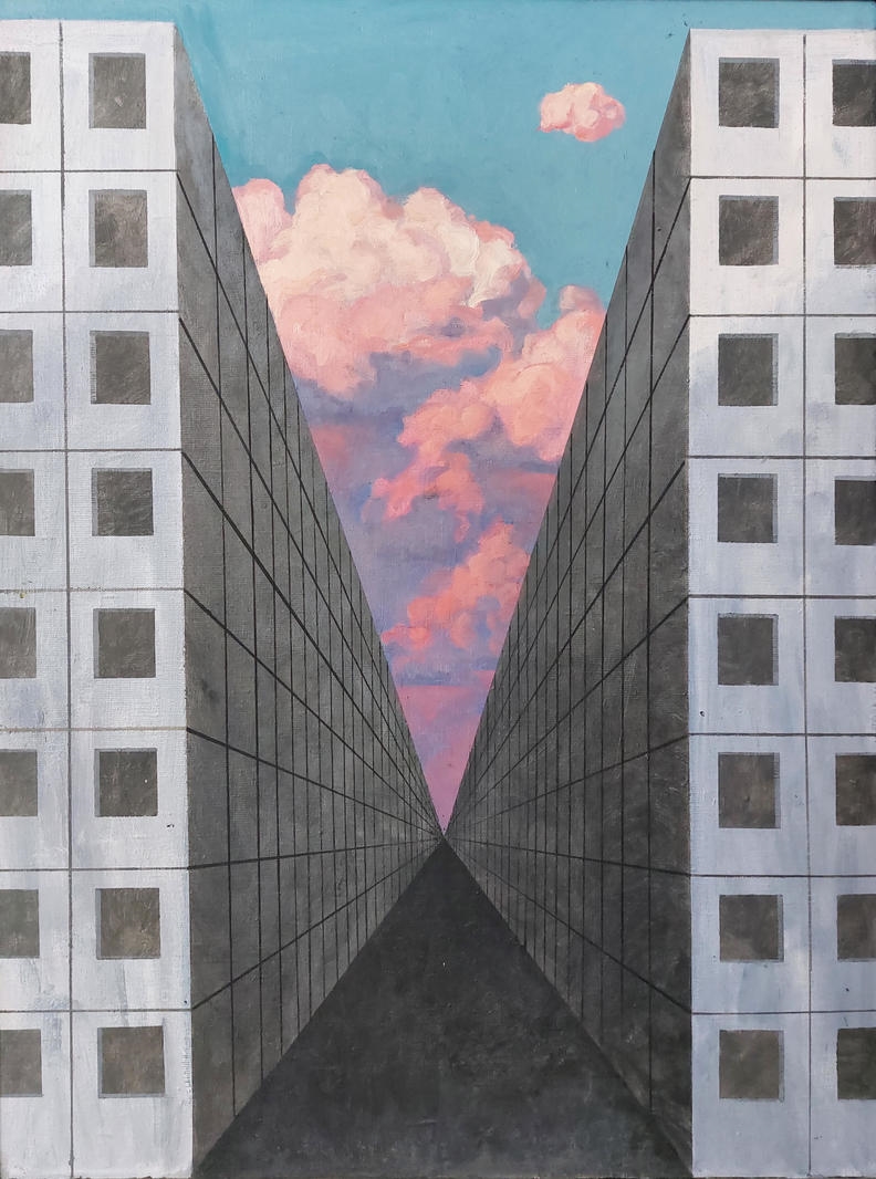 Artwork by Maria Bushmakina, Perspective, Made of oil on canvas