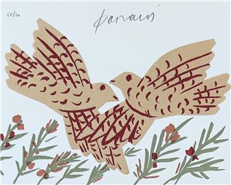 silkscreen print - Alecos Fassianos