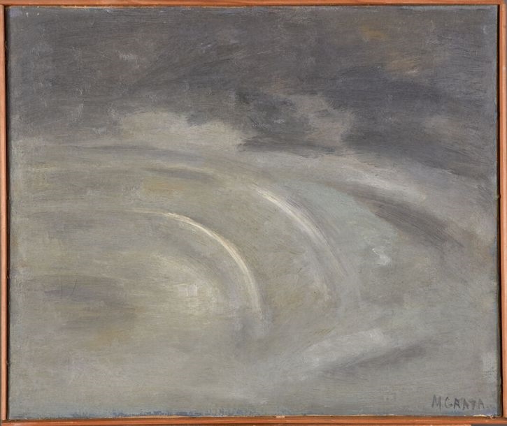 Artwork by Marcelle Grata, Evocation d'un paysage., Made of Oil on canvas