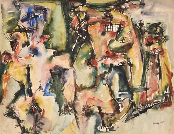Artias Philippe | Composition, (1965) | Artwork performance at auction ...