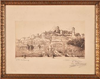 Le port de Cannes. - Maurice Salomon de Benedetti