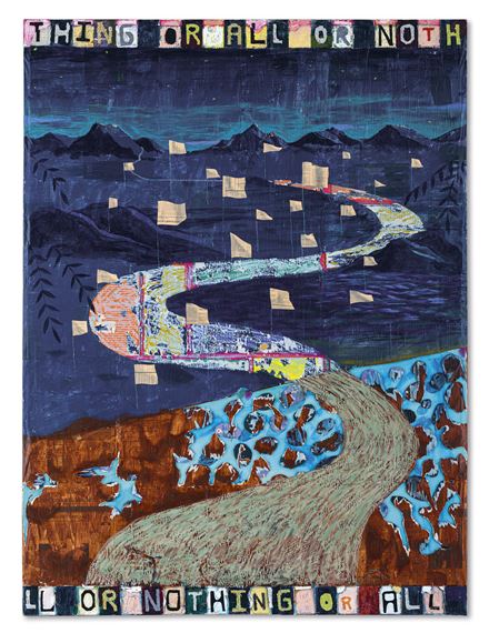 All or Nothing by Derek Fordjour, 2017, Executed in 2017