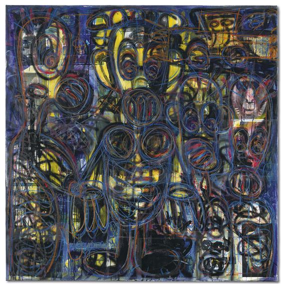 Sans titre by Aboudia, circa 2017