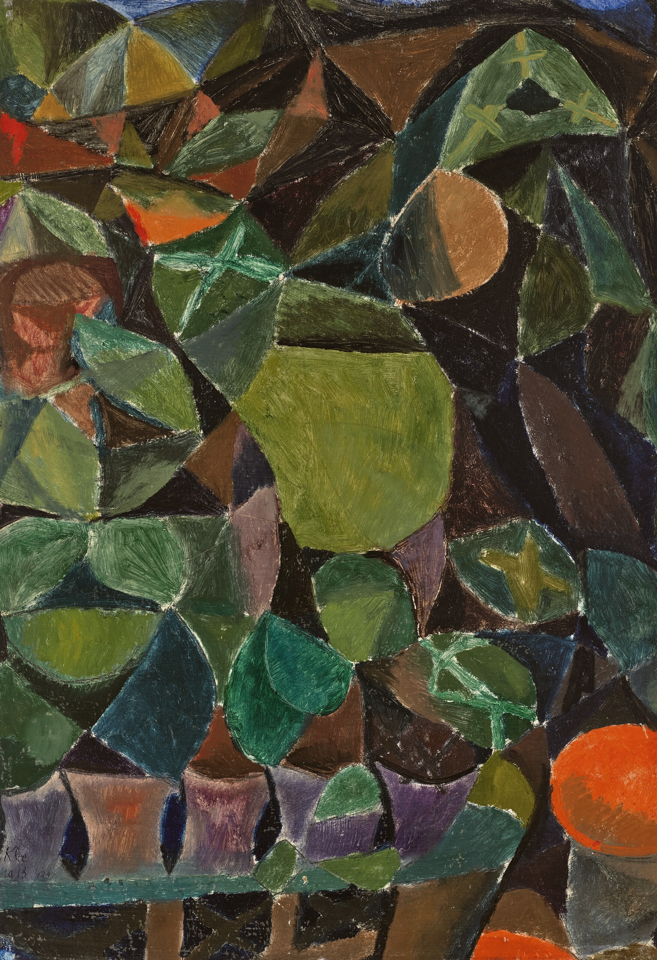 Blumensteg by Paul Klee, 1913, Painted in 1913