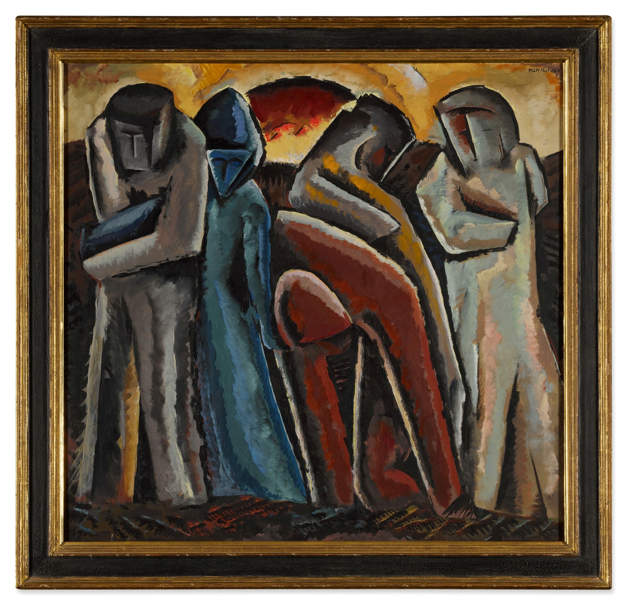 Man Ray | Figures in a Landscape (1914) | MutualArt