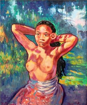 Portret van Balinese dame - Peter Willemse