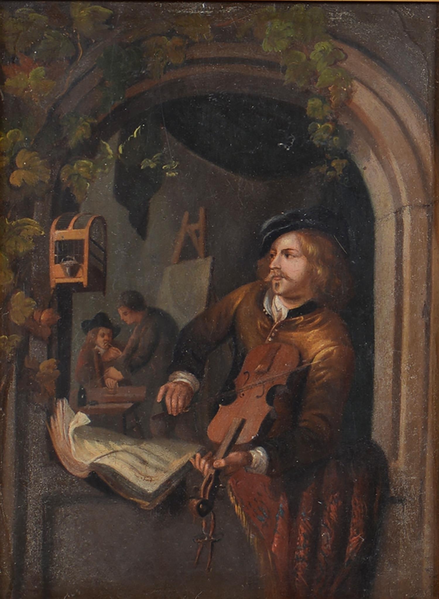 Gerrit Dou | Violin Player at a Window, | MutualArt