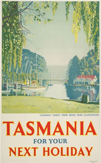 Max Angus | TASMANIA, for your Holidays. Cataract gorge from Royal park ...