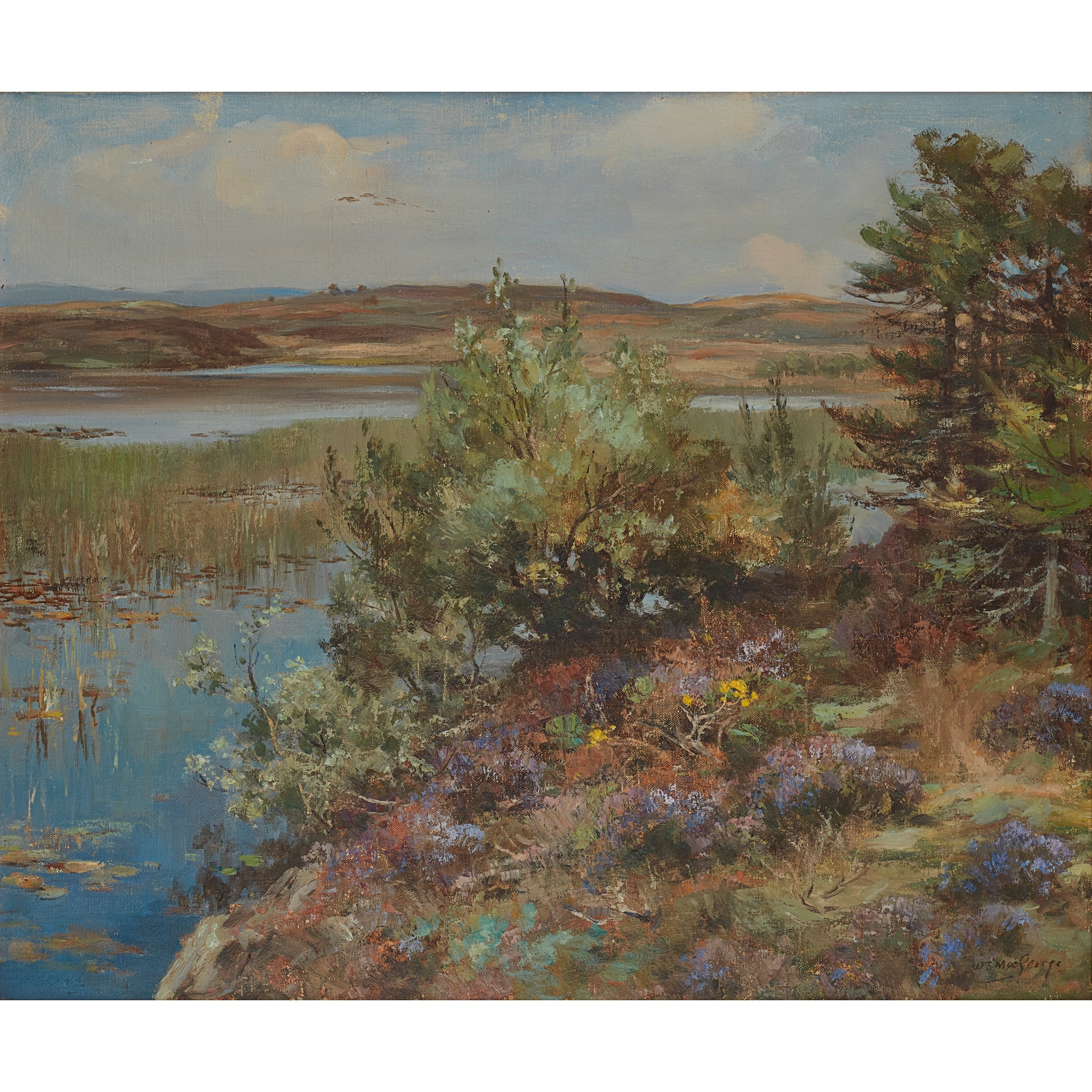 William Stewart MacGeorge | A MOORLAND LOCH, GALLOWAY | MutualArt