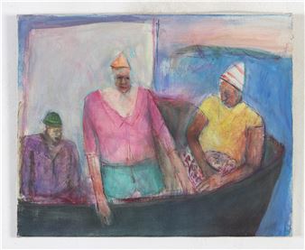 Figurer i båt - Mana Lagerholm