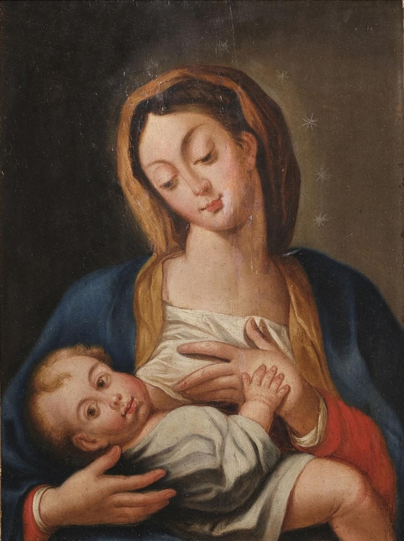 Virgen con el Niño Jesús by Spanish School, 18th Century