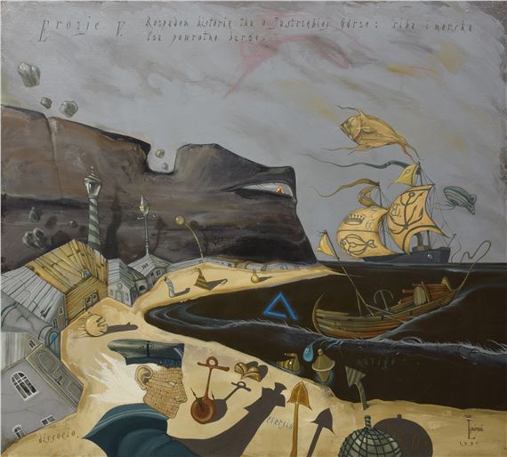 Erozje V by Andrzej Lipniewski, 1990