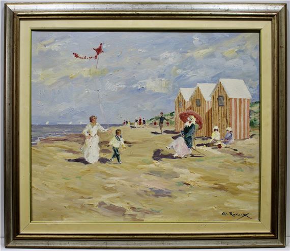 Albert Rigaux | Zonnige dag op het strand | MutualArt