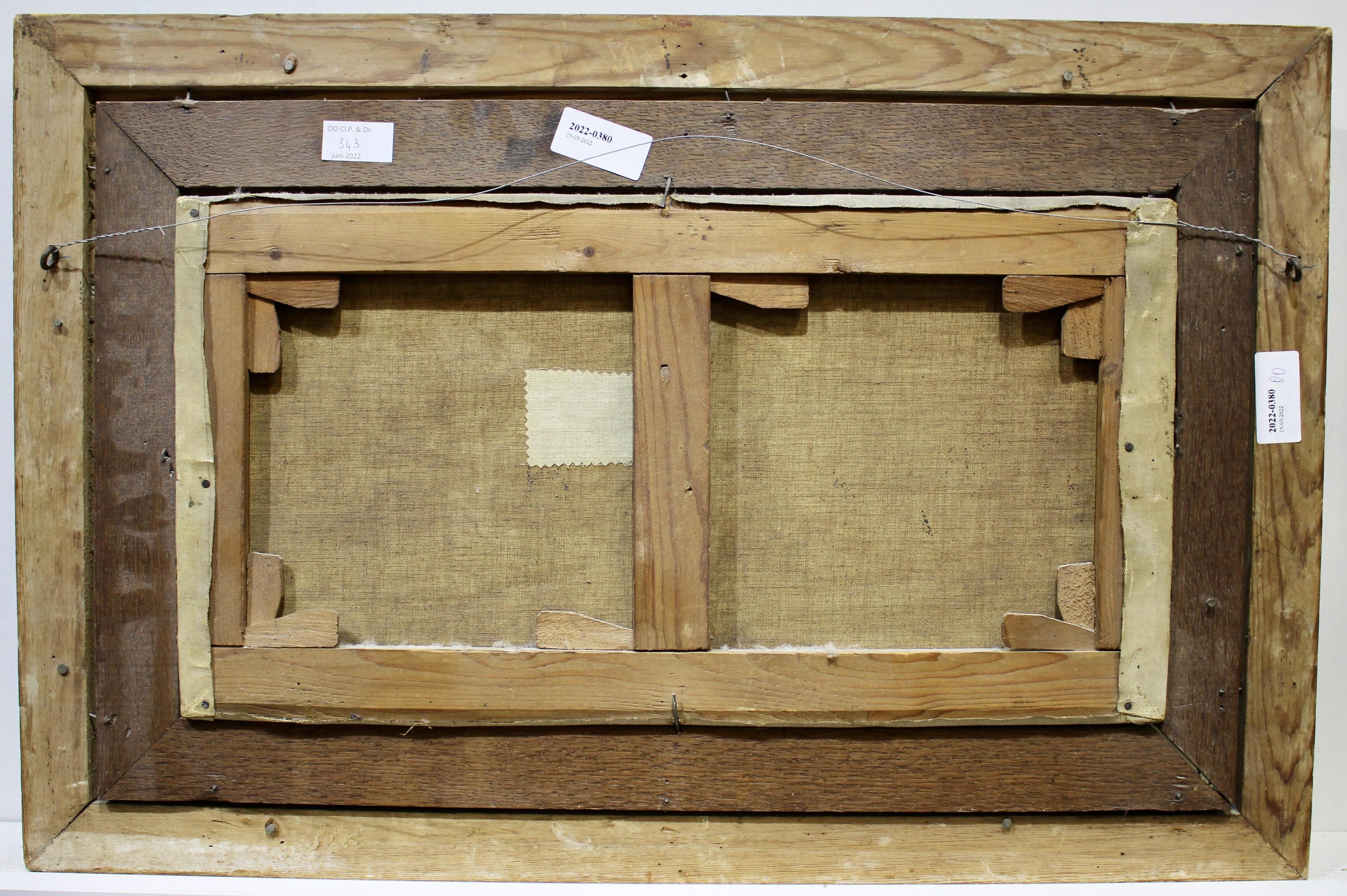 Artwork by Jan C. Neervoort, Stilleven met oesters en oestermes, Made of oil on canvas