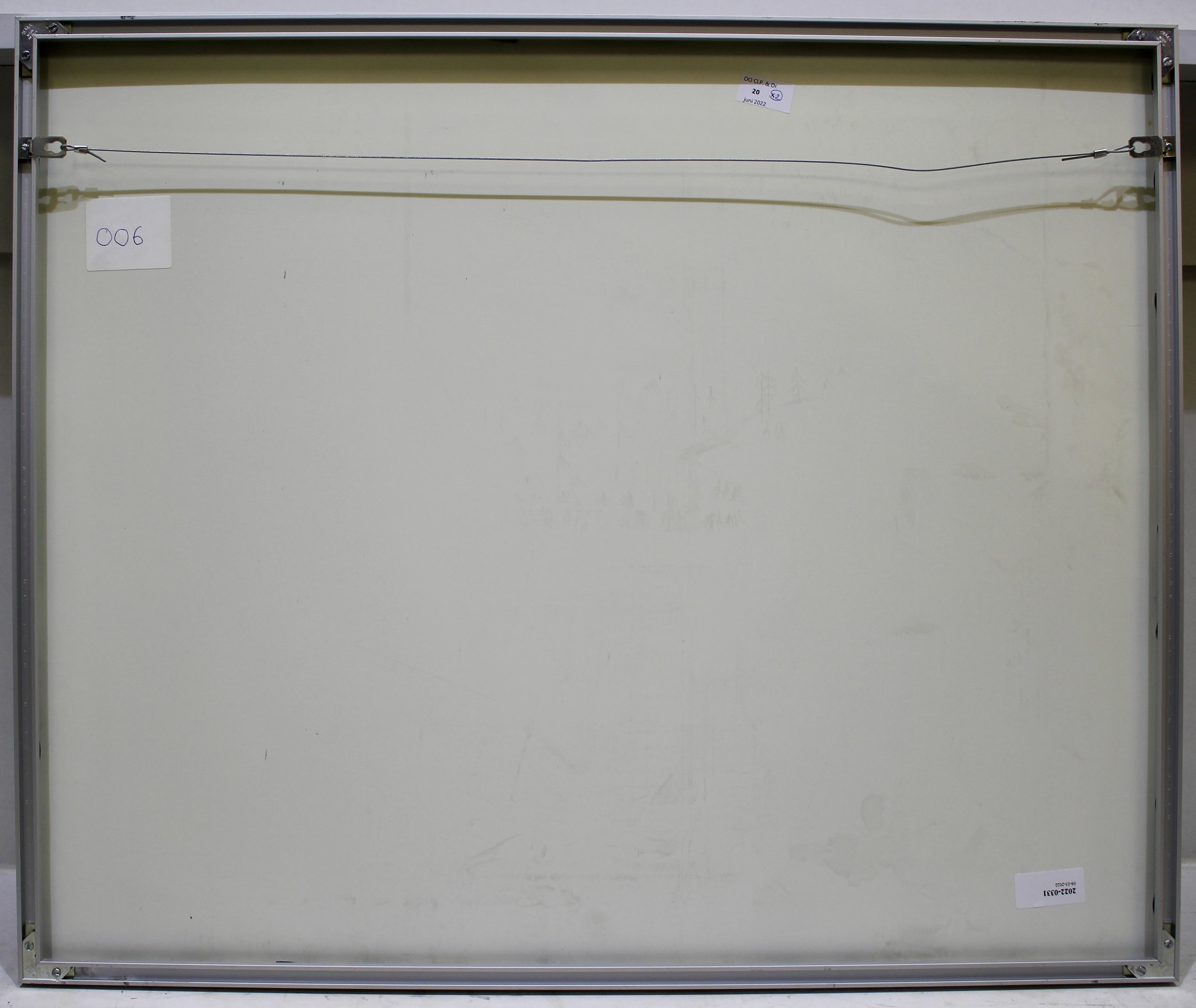 Artwork by Max Rädecker, Berglandschap, Made of gouache on paper