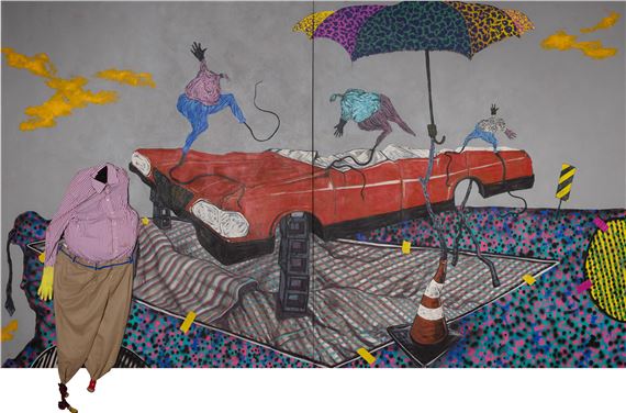 Waiting for Mulungu 3 by Simphiwe Ndzube, Executed in 2017