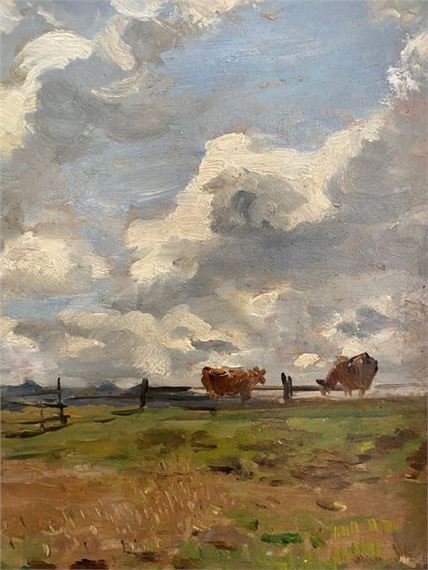 Eugène Louis Boudin | Vaches aux pâturage | MutualArt