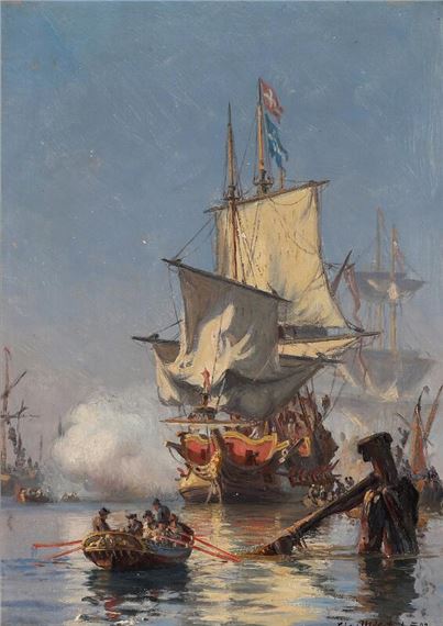 Christian Mølsted | The Battle of Køge Bay (1892) | MutualArt