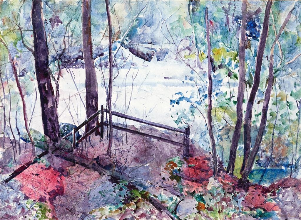 Artwork by Lexie Thiele, Platypus Pool, Made of watercolour