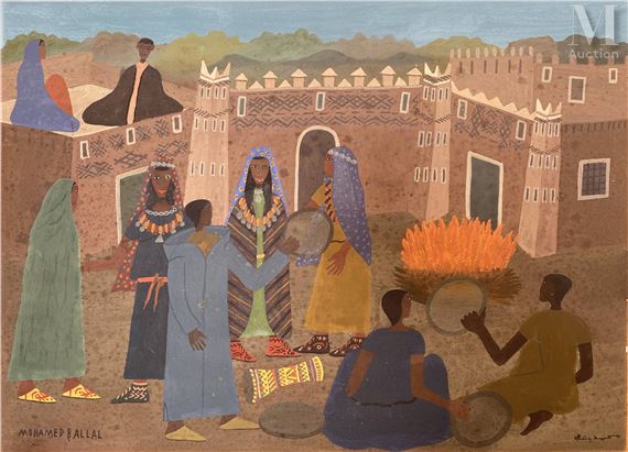 JOUR DE FÊTE by Mohamed Ben Allal, 1970
