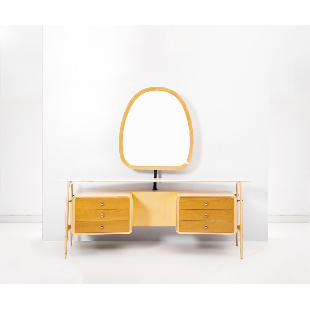 Giovanni Cavatorta Rare vanity e mirror (1950) MutualArt