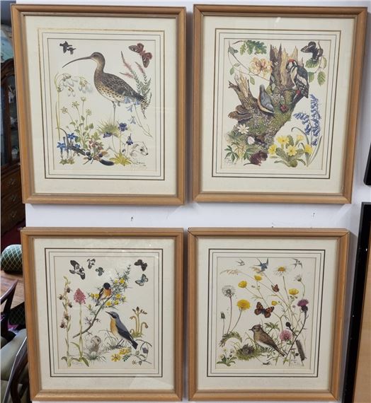 Marjorie Blamey still life of Birds and flowers MutualArt