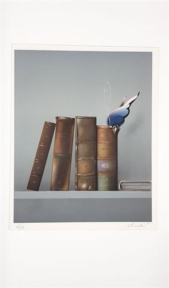 Nature morte aux livres by Jean-Paul Donadini