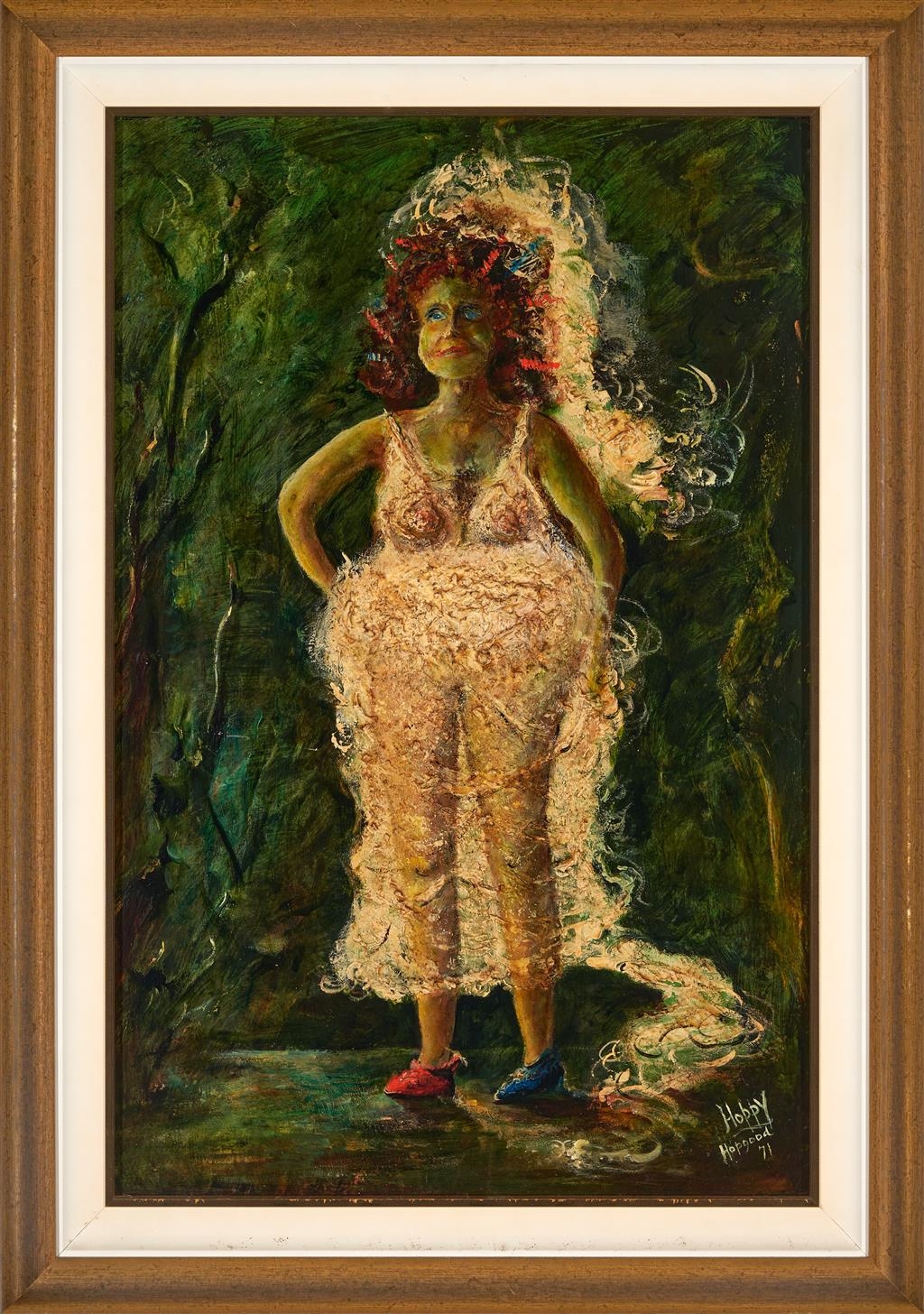 Artwork by Charles Edward Hopgood, Pregnant Bride, Made of oil on board