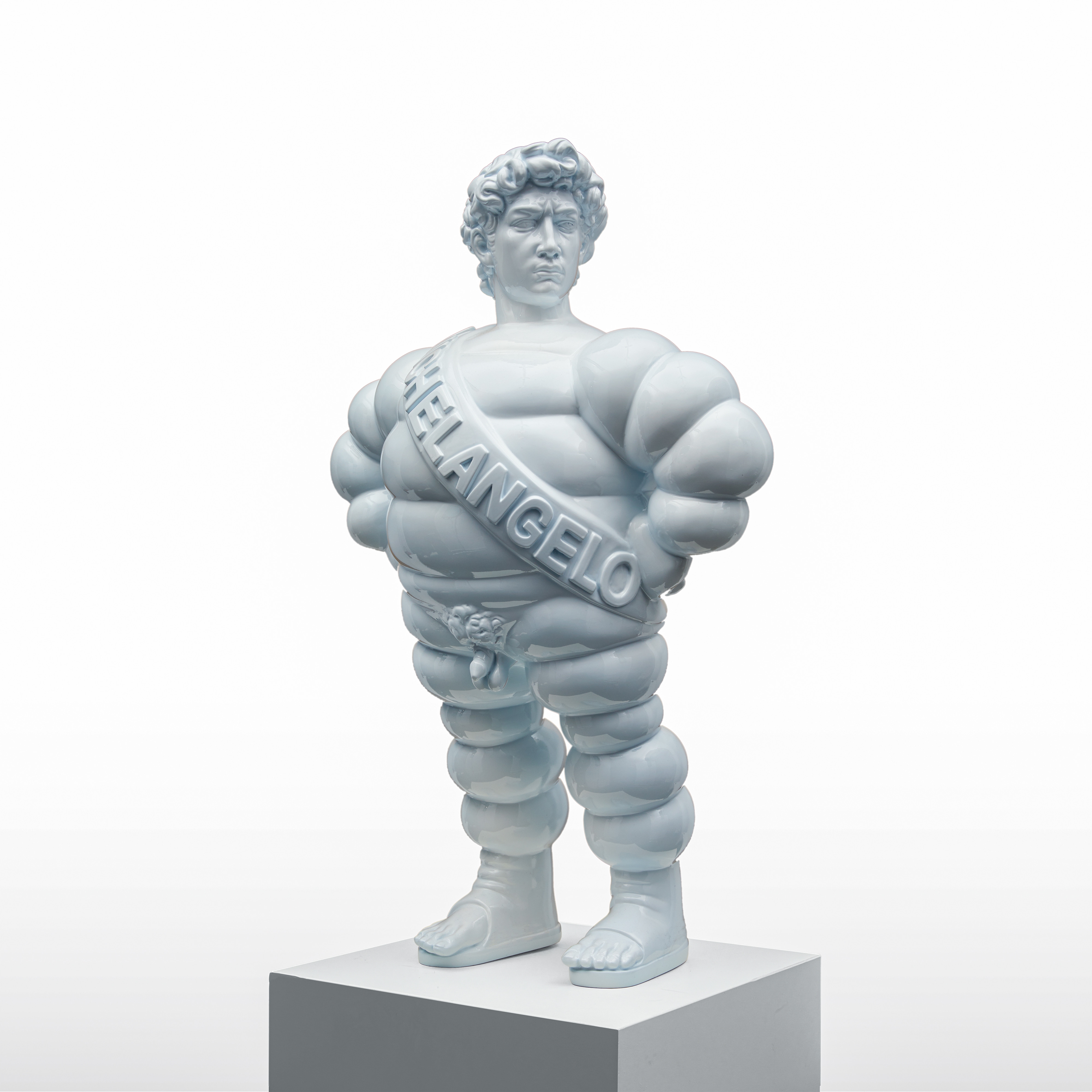 Artwork by Francesco de Molfetta, Michel-angelo, Made of lacquered fiberglass