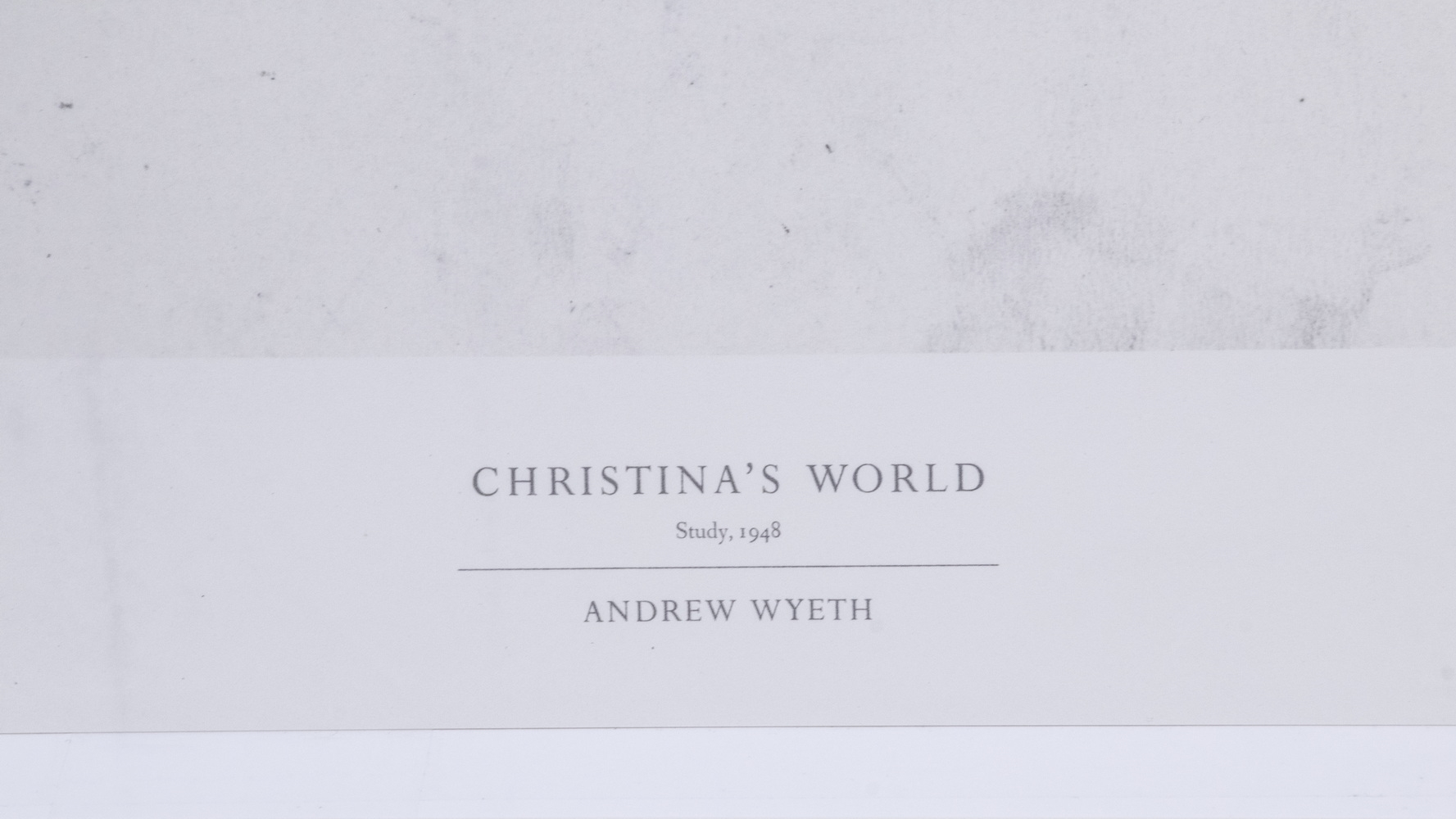 Artwork by Andrew Wyeth, "Christina's World", Made of collotype print
