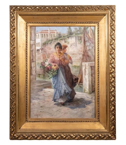 Venetian Flower Sellers - J. Charles Arter