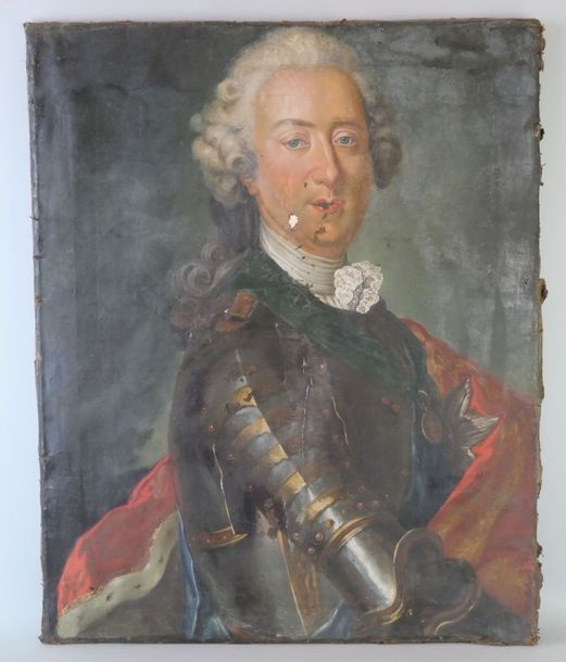 French School, 18th Century | Portrait of a man in cuirass | MutualArt