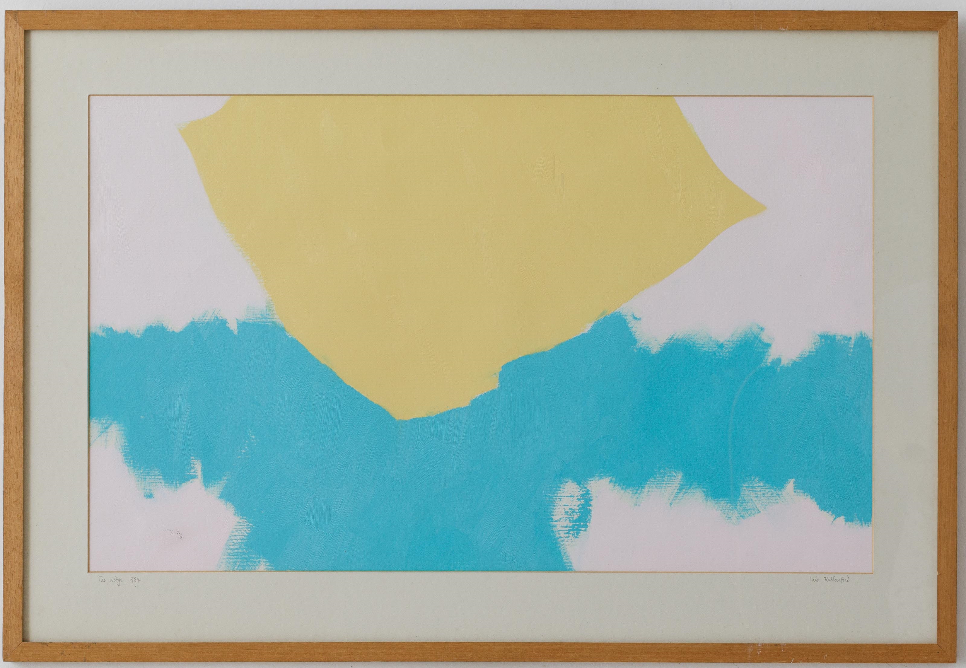 Artwork by Ian Rutherford, 'The wedge', Made of Oil on cardboard