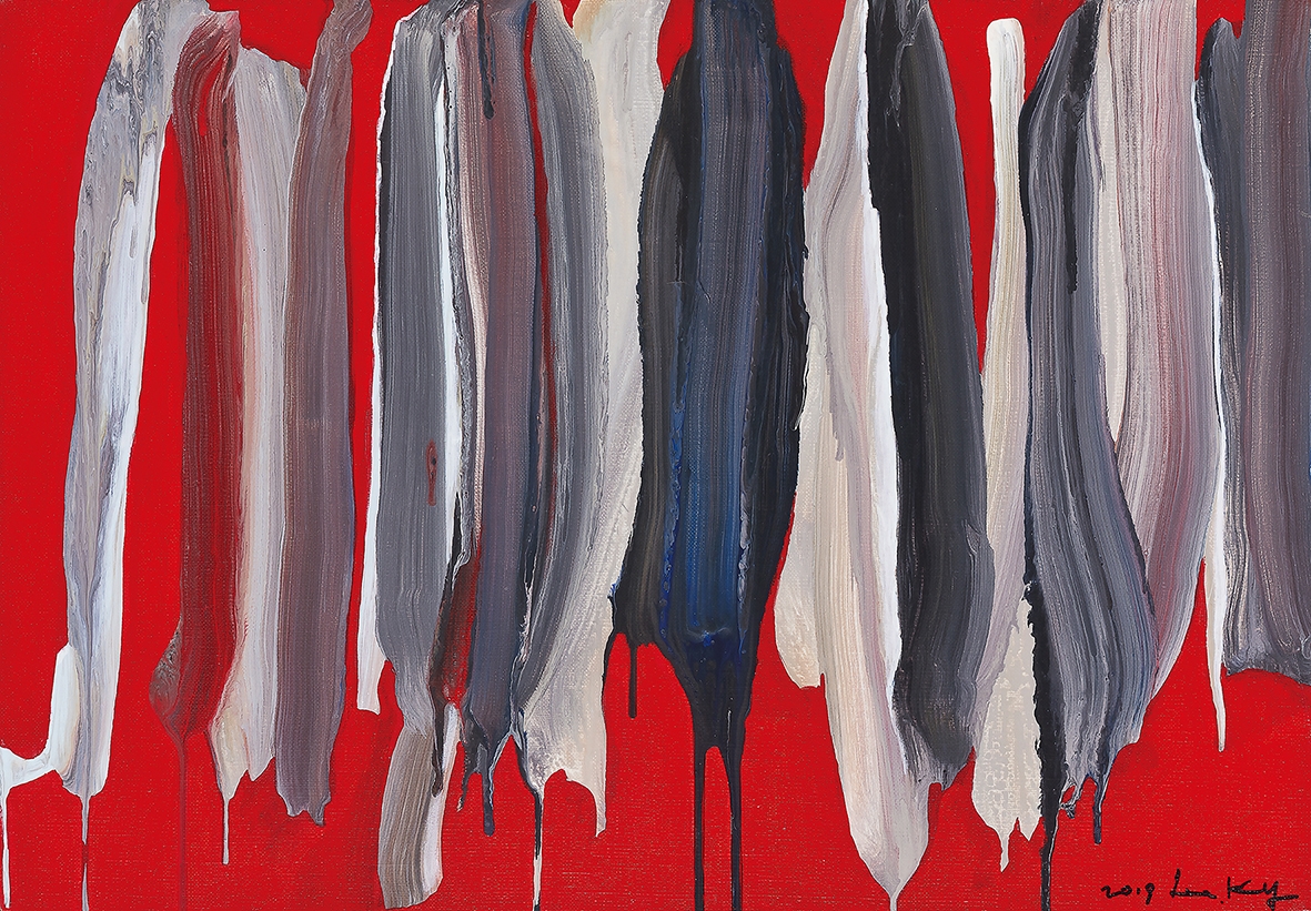 Artwork by Lee Kun-Yong, Bodyscape 76-1-2019, Made of acrylic on canvas