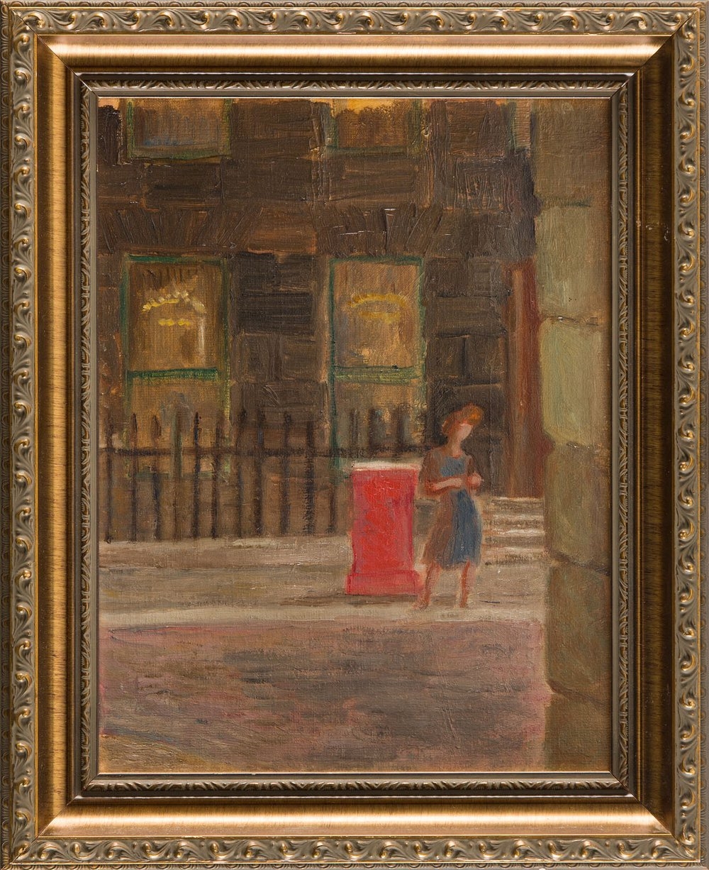 Artwork by Witold Mars, Prostytutka, Made of oil/paperboard