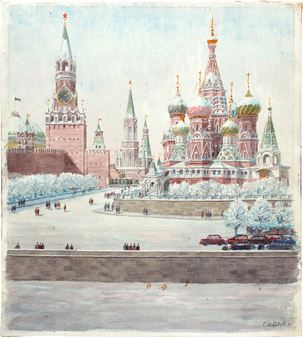 Spasskaya Tower, St. Basil's Church - Georgiy Georgievich Lebedev