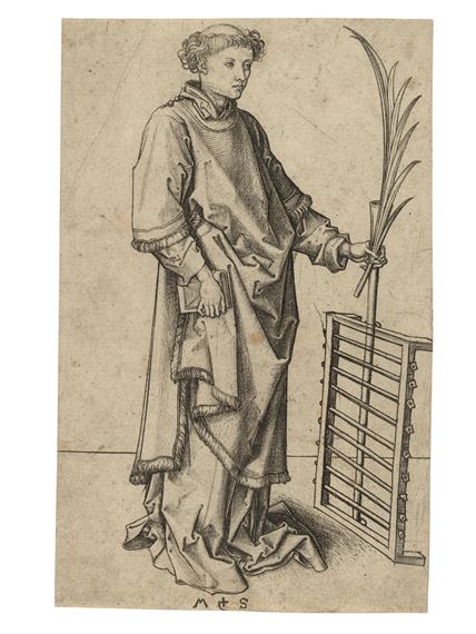 Saint Lawrence by Martin Schongauer, 1474