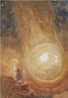 'And I saw a star fall from heaven unto the earth' (Rev. IX - 1) - Henry John Stock