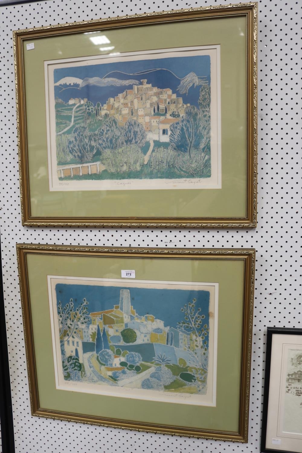 Artwork by Vincent Gayet, France two screen prints, Made of prints