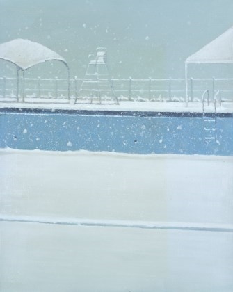 Artwork by Choong-Hyun Roh, Snow, Made of oil on canvas