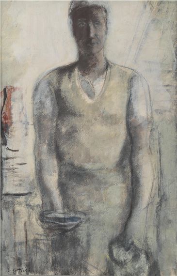 Kobieta w kuchni by Leopold Gottlieb