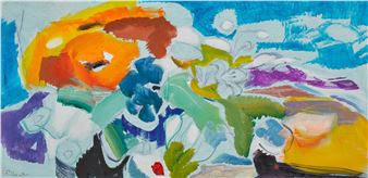 Poppy Against a Blue Sky - Ivon Hitchens