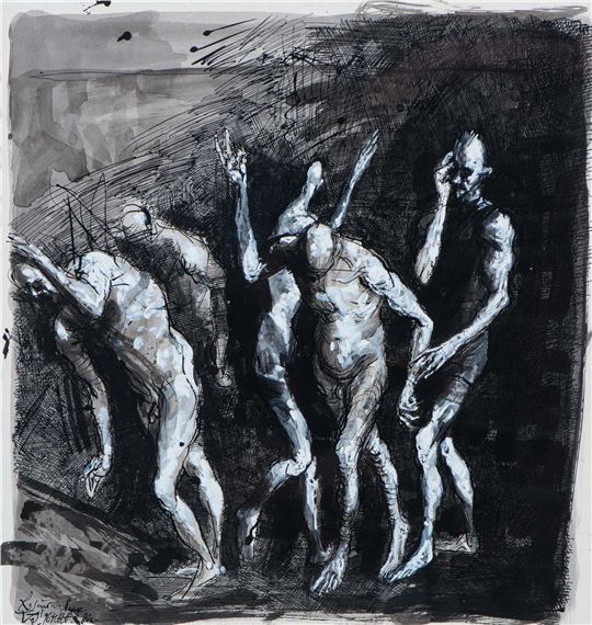 Resurrection (1996) by Volker Stelzmann, dated 96