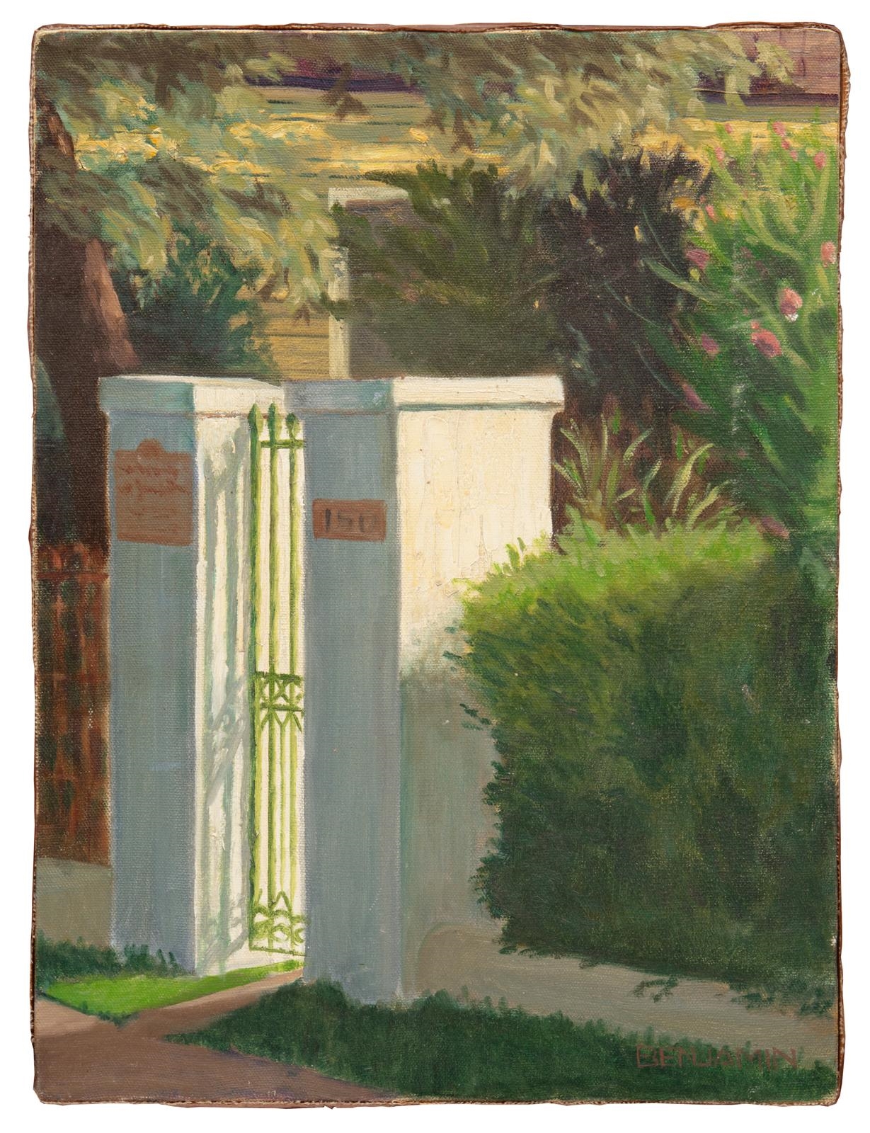 Artwork by Tony Benjamin, White Gate, Made of oil on canvas