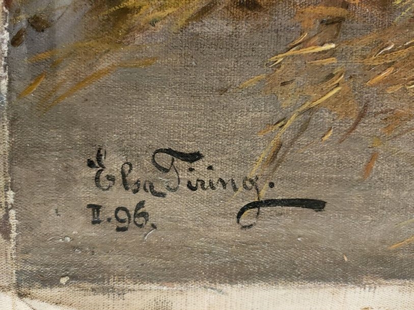 Artwork by Elsa Firing, Backyard, Made of Oil on canvas