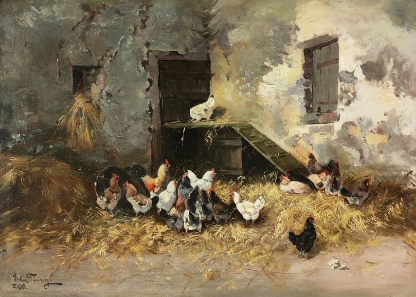 Artwork by Elsa Firing, Backyard, Made of Oil on canvas