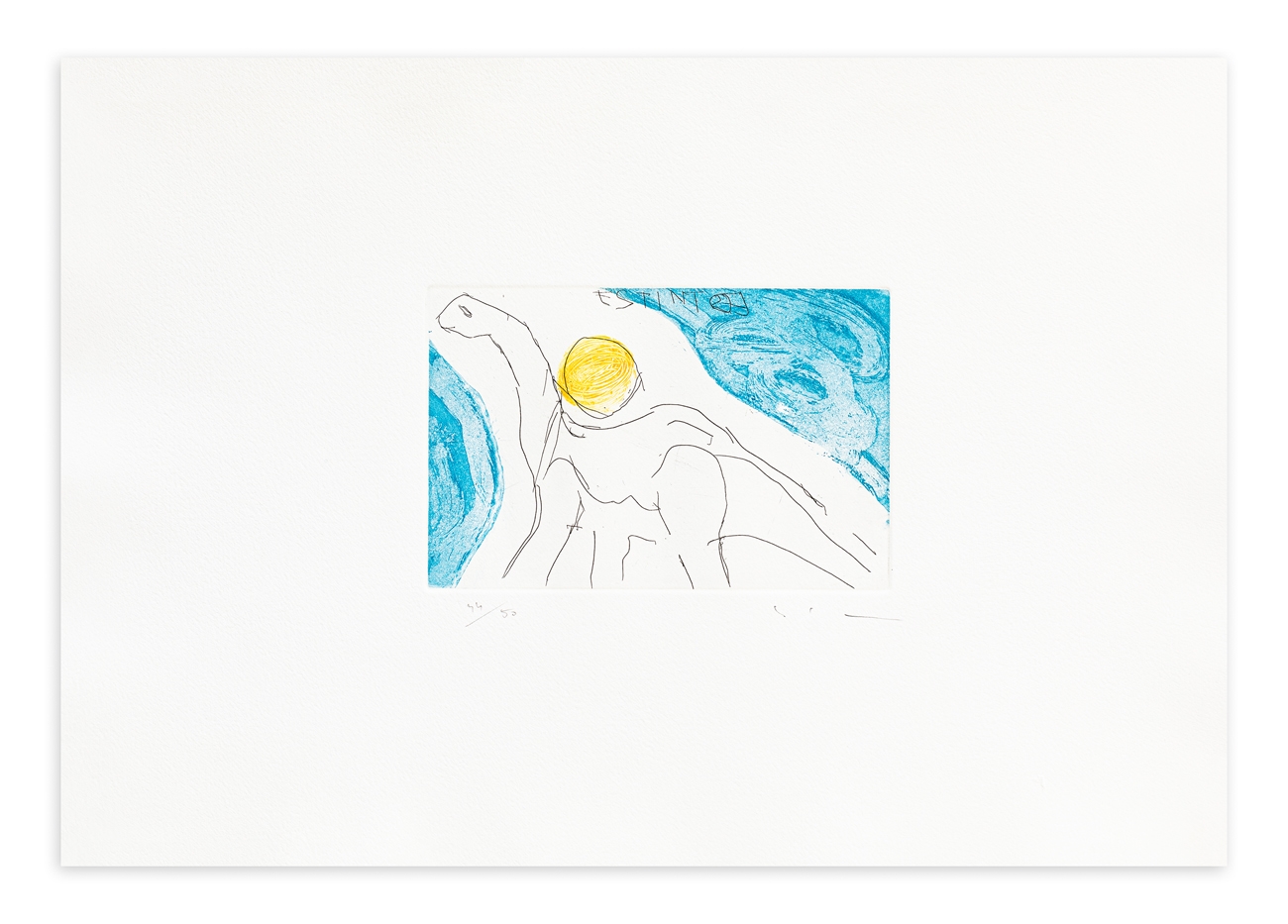 Artwork by Mario Schifano, Estinto, Made of 3-color etching and aquatint