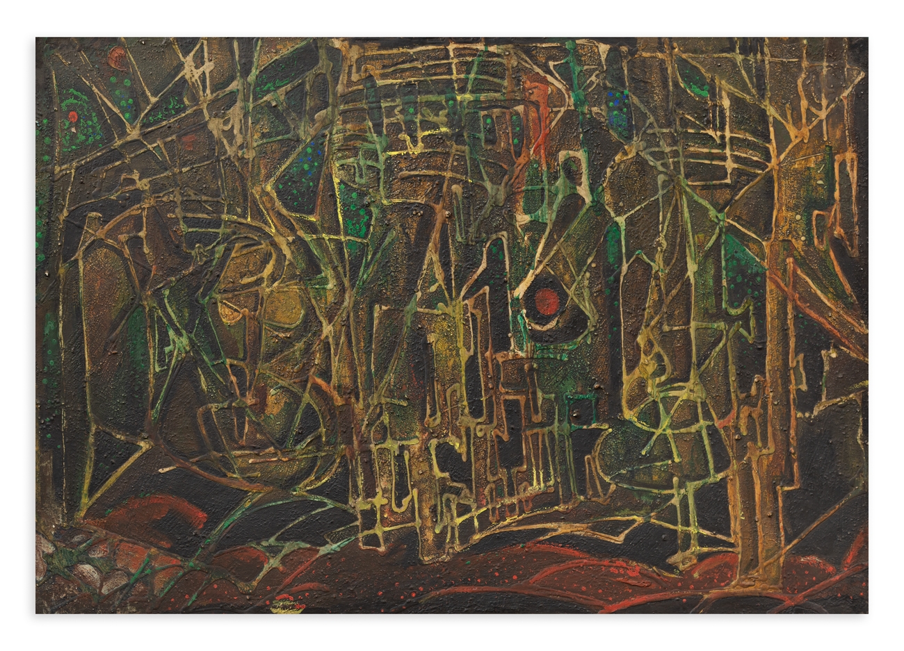 Artwork by Samo Koler, Castello delle speranze, Made of Oil painting on canvas